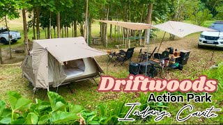 DRIFTWOODS ACTION PARK II INDANG CAVITE II NATUREHIKE TENT II CAMPING II GLAMPING [upl. by Honeywell]