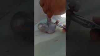 Water Tap Spindle Repair of a wash basin  shorts howto [upl. by Tezile]