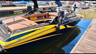 First Time Wakesurfing behind Centurion boats FI23 [upl. by Ydwor]