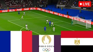 France vs Egypte EN DIRECT Match complet Jeux Olympiques Football 2024  Jeux vidéo simulation [upl. by Anatole]