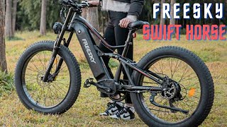 FREESKY Swift Horse 1000W Fat Tire Electric Bike [upl. by Nitnilc]