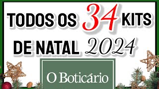 Compilado de TODOS os 34 KITS de NATAL DO BOTICÁRIO 2024 [upl. by Genvieve]