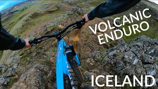 ICELANDIC HELI BIKING CRAZY VOLCANIC LANDSCAPE [upl. by Ettelliw]