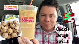 Dunkin’ Donuts Cookie Dough Swirl Iced Coffee review  Must Or Bust [upl. by Bonita]