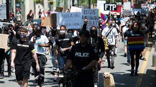 Thousands join Canadian protests against racism and police brutality [upl. by Mcadams]