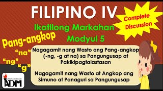 NAGAGAMIT NG WASTO ANG PANGANGKOP Filipino 4 Celine Alegado [upl. by Lepper574]