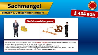 § 434 BGB  Sachmangel beim Kaufvertrag  👨🏼‍🎓 EINFACH ERKLÄRT 👩🏼‍🎓 [upl. by Arlyne204]