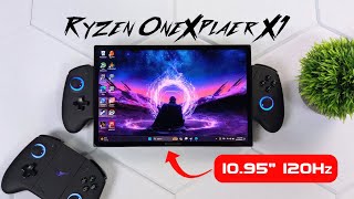 ONEXPLAYER X1 Ryzen Edition Hands On An All New 109quot 120Hz Handheld First Look [upl. by Pineda]