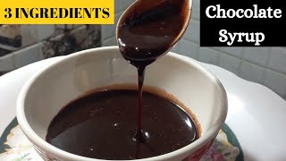 Chocolate Syrup with 3 ingredients  How to make Chocolate Syrup in Hindi [upl. by Aicrop]