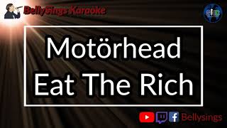 Motörhead  Eat The Rich Karaoke [upl. by Cristi]