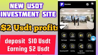 New Usdt Earning Site Usd Mining Site 2024 Best Investment Usdt Earning Website [upl. by Weasner]