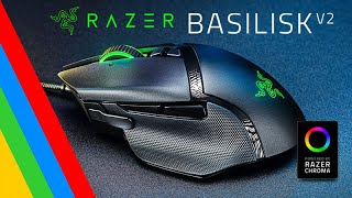 Mouse Optico RAZER BASILISK V2 20000 DPI  11 Botones Programables [upl. by Fen197]