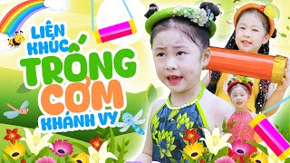 Lk Trống Cơm 🎵 Tình Bằng Có Cái Trống Cơm  Bé Khánh Vy ️🎵 Nhạc Thiếu Nhi Vui Nhộn MV 4K [upl. by Awra313]