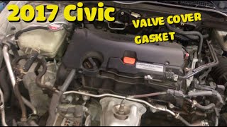 Honda CIVIC  Accord 2017 Valve cover gasket seal replacement FULL GUIDE [upl. by Aicened]