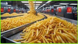 How French Fries are Made in Mega Factory With Modern Food Processing Technology [upl. by Nnylirak]