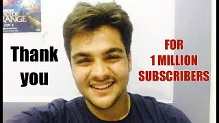 Thank you for 1 MILLION SUBSCRIBERS  Ashish Chanchlani [upl. by Wilkinson]