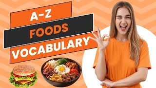 English Vocabulary Lesson Popular Food Items  Improve Your English [upl. by Yrrehc]