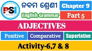 Adjectives  Part 5  Adjectives  Degrees of Comparison  Class 9  English Grammar [upl. by Weidner]