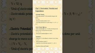 Electrostatic Potential and Capacitance for Class12Physics electrostaticpotentialandcapacitance [upl. by Oneida]