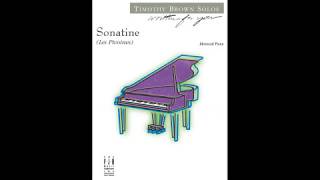 Sonatine Les Pivoines  Timothy Brown [upl. by Nosrak]