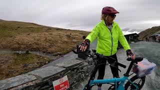 Climbing Honister pass on Estarli folding bikes [upl. by Florinda]