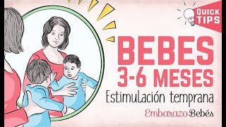 ESTIMULACIÓN TEMPRANA para bebés de 3 a 6 MESES 👶🏼🎶🎲 [upl. by Yenruogis379]