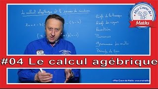 Cours facile sur comprendre le Calcul Algébrique  MCMaths [upl. by Hpeseoj]