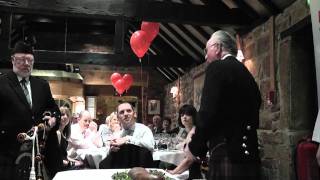 Burns night  Addressing of the haggis HD [upl. by Kernan]