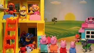 Peppa pig y patrulla canina cantan el cumpleaños feliz patrulla de cachorros paw patrol [upl. by Anuahsed]