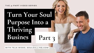 How To Turn Your Soul Purpose Into A Thriving Business  PART 3 [upl. by Drofhsa]