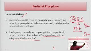 Gravimetry Purity of Precipitate Coprecipitation amp Postprecipitation [upl. by Relyuhcs396]