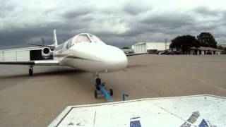 Towing Cessna Citation On The Ramp [upl. by Shandra]