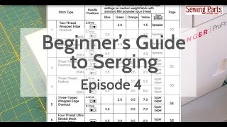 Beginners Guide to Serging Ep 4 Overlock Stitch  Intro to Tension [upl. by Yelsna]