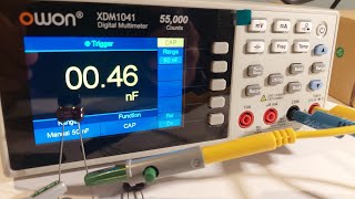 Measuring small capacitances with an OWON XDM1041 multimeter [upl. by Warring163]