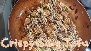 Easy Crispy Sisig Tofu cookingvideo cookingathome [upl. by Kram]