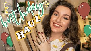 BIG BIRTHDAY BOOK HAUL UNBOXING 2021 [upl. by Jdavie]