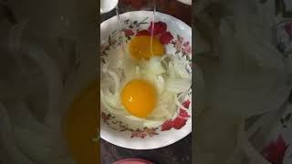 Cooking Omelette Egg with Fermented Shrimps amp Onion reels shorts subscribe cooking eating [upl. by Warfourd]