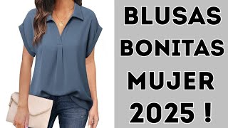 BLUSAS NUEVAS mujer 2025 ESTILOS de BLUSEN elegantes 2025 [upl. by Ellehc]