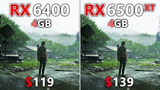 RX 6400 vs RX 6500 XT PCIE 30  Test in 18 Games [upl. by Hcirdla]