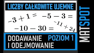 Dodawanie i odejmowanie liczb całkowitych [upl. by Rufus]