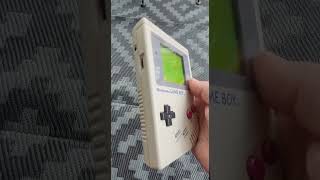 Original Game Boy with red and white service sticker [upl. by Aissej648]