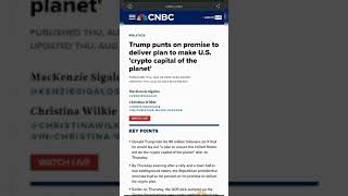 Cryptos Election influence Trump amp Crypto [upl. by Aiym]