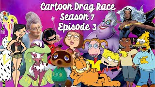 Rupauls Cartoon Drag Race Season 7  Ep 3 [upl. by Arekahs594]