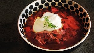 BORSCHT  Full Classic Russian Restaurant Recipe [upl. by Asenev]