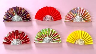 【折り紙】扇子の折り方【Origami】How to make a Japanese fan Paper Craft DIY [upl. by Gabriel]