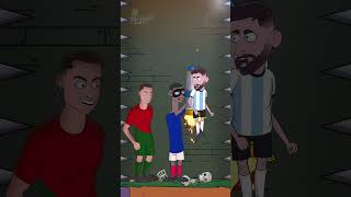 Ronaldo and Messi caught in a spike trap رونالدو وميسي وقعا في فخ المسامير [upl. by Elleivap742]