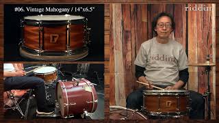 06 Vintage Mahogany  14quot x6 5quot Snare Drum [upl. by Yelak]