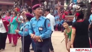 Slowly Slowly Nepali Song By NEPAL POLICE at Kathmandu Nepal 720p HD [upl. by Colman]