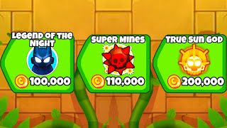 Can I Get The Most EXPENSIVE 5th Tier Towers in 1 Game Bloons TD Battles 2 [upl. by Jenny]