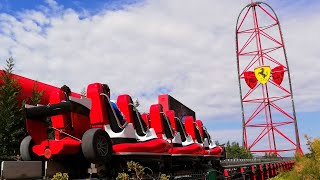 Turbo Track onride HD POV Ferrari World Abu Dhabi [upl. by Clemen]